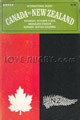 Canada v New Zealand 1980 rugby  Programmes